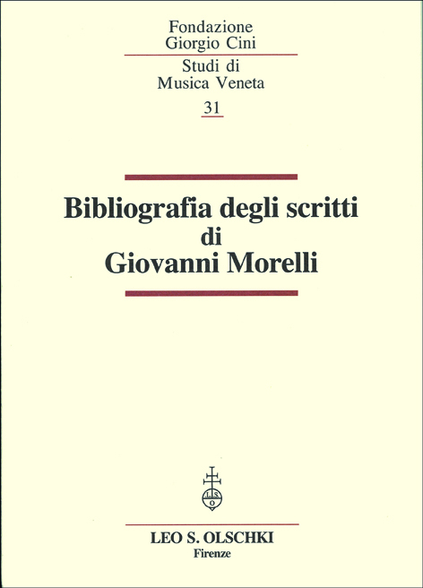 Bibliografia degli scritti di Giovanni Morelli